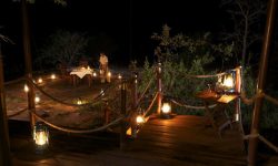 Private Honeymoon dinner at Serengeti Migration Camp