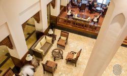 Aerial view of the lobby at Dar es Salaam Serena Hotel