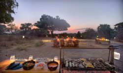 Dining at Roho ya Selous